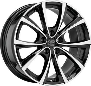 MSW Wheels 27 T gloss black full polished (9.5x20)