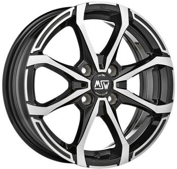 MSW Wheels X4 gloss black full polished 5.5x14