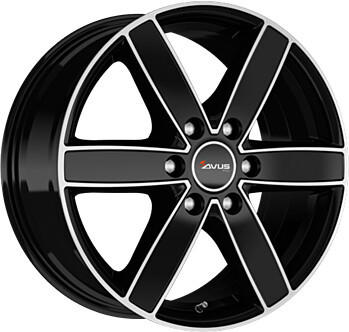 AVUS Racing AC-V61 (8x18) schwarz poliert