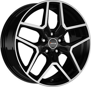 AVUS Racing AC-519 (7x17) schwarz poliert