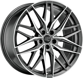 MSW Wheels 50 gun metal poliert (8x18)