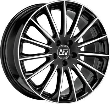 MSW Wheels 30 gloss black full polished (8x19)