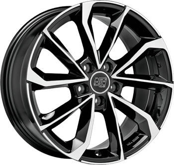 MSW Wheels 42 gloss black full polished (7.5x17)