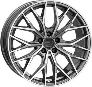 2DRV WH37 (8x18) daytona grau hochglanzpoliert