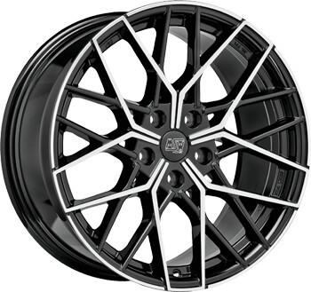 MSW Wheels 74 gloss black full polished (9x19)
