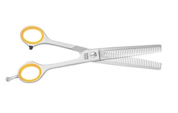 Ehaso langlebige doppelseitige Effilierschere 17cm mit 30er Zahnung