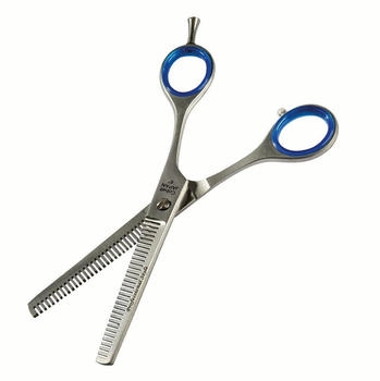 Ehaso doppelseitige Effilierschere Rostfrei 17cm mit 30er Zahnung