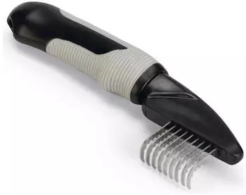 Beeztees Klettverschluss-Kamm Mittel Schwarz/Grau 19 cm