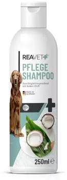 REAVET Hundeshampoo 250ml mit Kokos Duft gegen Geruch Fellpflege