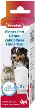 Beaphar Zahnpflege-Fingerling 2 St&uuml;ck f&uuml;r