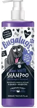 Bugalugs Hundeshampoo Maxi White aufhellendes Hundeshampoo mit ausgewogenem pH-Wert Vegan alle Felltypen