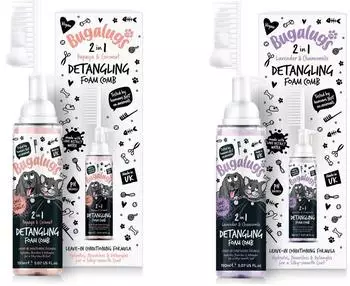 Bugalugs Fellentwirrungsschaum mit Kamm Lavendel & Kamille 150 ml