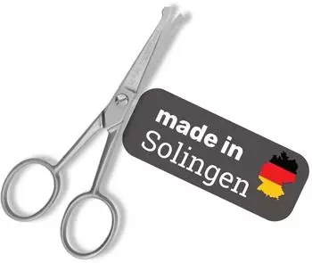 Ehaso Premium Pfotenschere 10 cm Rundspitze für Hunde Abgerundete Schere Gerade Klinge Klein und Präzi