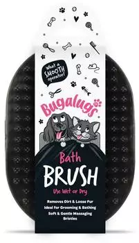 Bugalugs Die Badebürste kann mit unserem Hunde-Shampoo verwendet werden