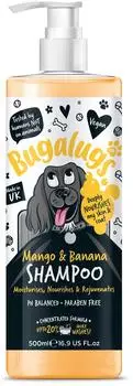 Bugalugs Hundeshampoo Mango Banane 500 ml Vegan Tiershampoo Fellpflege mit angenehmen Duft