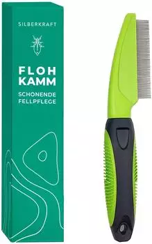Silberkraft Flohkamm Hund & Katze 1 Stück