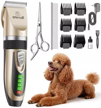 oneisall Leise Hundeschermaschine Gold