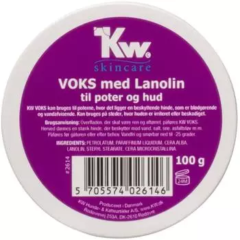 K&W KW Wachs Pfoten- und Hautschutz f&uuml;r Hunde und Katzen 100 g