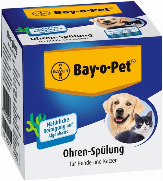 Bayer Bay O Pet Ohrreiniger für Hunde/Katzen Lösung 2x25ml