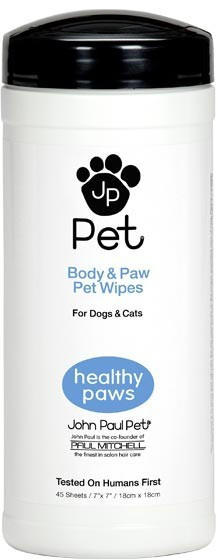 John Paul Pet Body & Paw Bath Wipes 45 Tücher