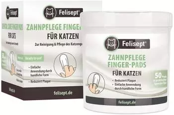 Felisept Zahnpflege Finger-Pads für Katzen 50 Stück
