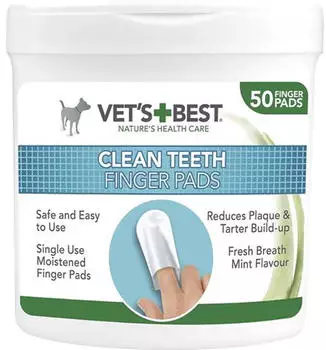 Vet's Best Clean Teeth Fingerpads 50 pcs
