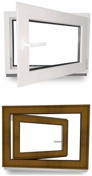 JeCo EcoLine 2-Fach 60 mm innen weiß außen golden oak BxH: 800x600 mm DIN Rechts (JE0243099)