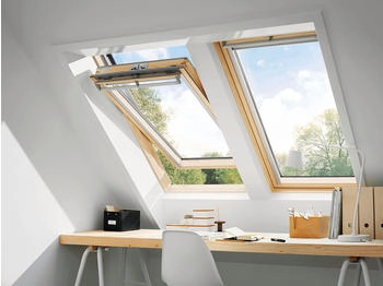 Velux Holz-Schwingfenster GGL CK04 2084 wei&szlig; lackiert Alu 55 x 98