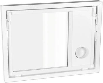 Wolfa Mehrzweck Kipp- PLUS Kunststoff weiß 1200 x 700 mm + Isolierglas und Wäschetrockneranschluss