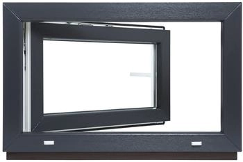 Belko Kunststoff innen weiß/außen anthrazit B x H: 80 x 40 cm 800 x 400 mm DIN Rechts 2 fach Verglasung 60 mm Profil (bk-amz-wndw20-207)