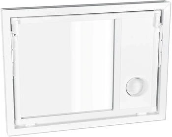 Wolfa Mehrzweck Kipp- PLUS Kunststoff weiß 1000 x 600 mm + Einfachglas und Wäschetrockneranschluss