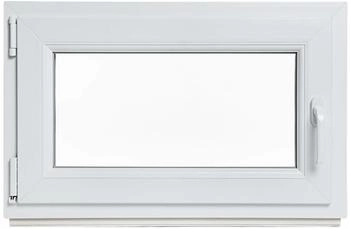 Belko Kunststoff innen weiß/außen weiß B x H: 70 x 50 cm 700 x 500 mm DIN Links 2 fach Verglasung 60 mm Profil (bk-amz-wndw20-027)
