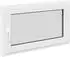 vidaXL RISOR Kellerfenster 100x60cm, PVC und Glas, weiß (42047209)
