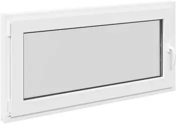 vidaXL RISOR Kellerfenster 120x60cm, PVC und Glas, weiß (42047220)