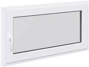 vidaXL RISOR Kellerfenster 110x70cm, PVC und Glas, weiß (42047217)