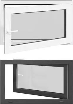 vidaXL RISOR Kellerfenster 100x70cm PVC anthrazit (42047294)