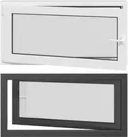 Vidaxl Tilt & Turn Basement Window Risor 120 X 60 Cm Pvc And Glass