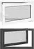 vidaXL RISOR Kellerfenster anthrazit 100x60cm PVC (42047292)