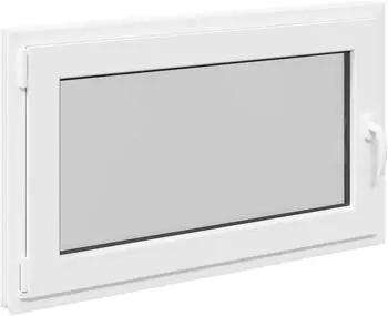vidaXL RISOR Kellerfenster weiß, 100x60cm, PVC und Glas (42047251)