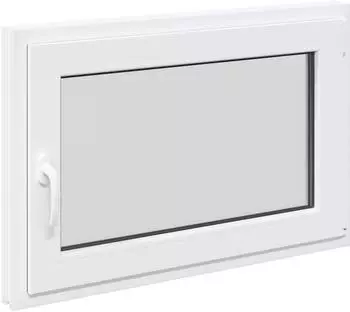 vidaXL RISOR Kellerfenster 90x50cm PVC weiß (42047202)