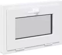 vidaXL Kellerfenster Innenseite Farbe Wei&szlig; RISOR 60 x 40 cm