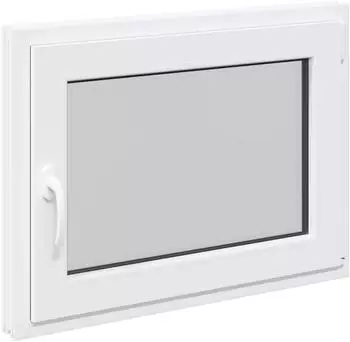 vidaXL RISOR Kellerfenster weiß, PVC und Glas, 80x70cm (42047242)