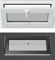 vidaXL Kellerfenster Innenseite Farbe Wei&szlig; RISOR 80 x 40 cm