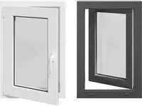 vidaXL Kellerfenster Innenseite Farbe Wei&szlig; RISOR 50 x 75 cm