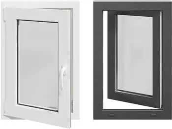 vidaXL RISOR Kellerfenster Kipp-Dreh 50x75cm PVC anthrazit (42047311)