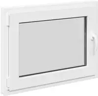 vidaXL Kellerfenster Innenseite Farbe Wei&szlig; RISOR 80 x 70 cm
