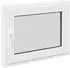 vidaXL RISOR Kellerfenster 80x50cm PVC und Glas, weiß (42047196)