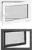vidaXL RISOR Kellerfenster PVC/Glas, anthrazit, 90x50cm (42047286)