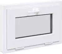 vidaXL Kellerfenster Innenseite Farbe Wei&szlig; RISOR 60 x 40 cm