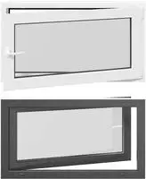 vidaXL Kellerfenster Innenseite Farbe Wei&szlig; RISOR 110 x 50 cm